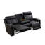 Canapé et fauteuil inclinable Regent en cuir noir respirant Regent