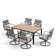 Rectangular 6 - Person 64" Long Dining Set with Cushions
