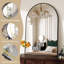 Miroir arqué, miroirs muraux arqués, miroirs de meuble-lavabo modernes, miroir avec un élégant cadre en métal arqué pour votre salle de bain, chambre à coucher ou salon-1463230868-1463230869