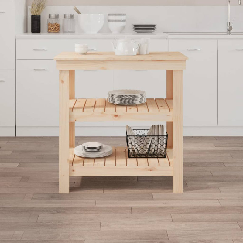  Work Bench Solid Wood Pine, 31.5" H x 30.9" W x 19.7" D