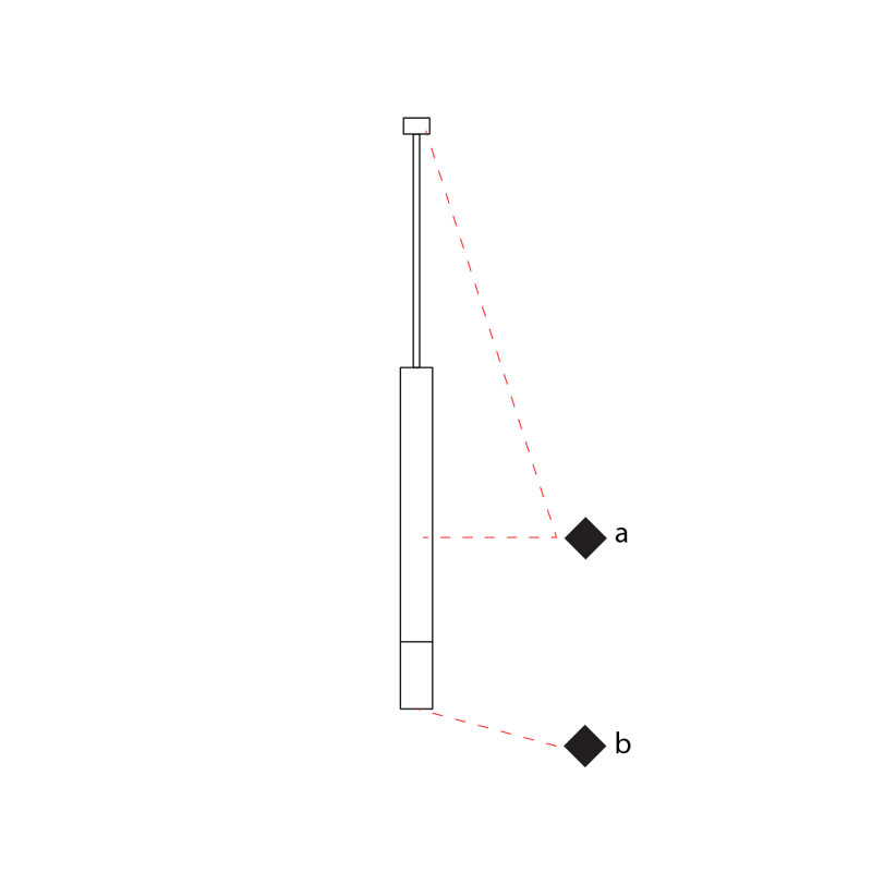 Darma 1 - Light Single Square / Rectangle LED Pendant, White
