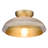 Duley Glass Metal Flush Mount-87614683