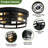 10.8 In. 2-light Farmhouse Black Flush Mount Ceiling Light  (2-pack)