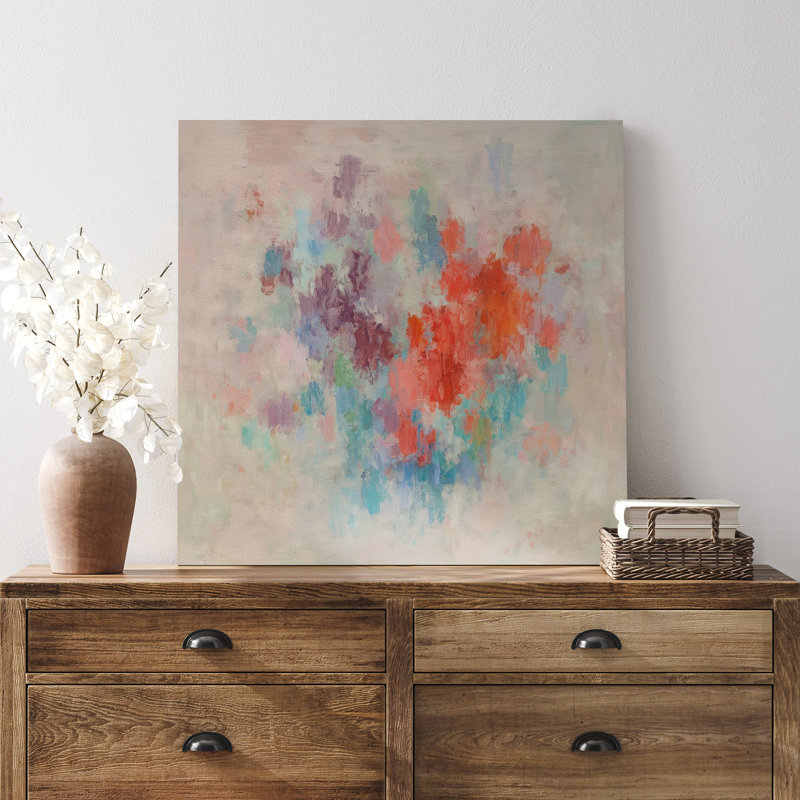 Impression sur toile abstraite murale pour décoration de salon, Toile tendue, Ne s’applique pas, H 12,8 po x l 12,8 po