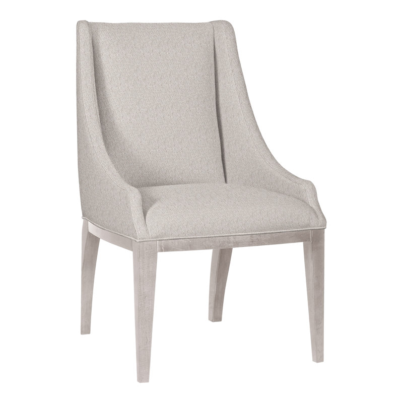 Thom Filicia Home 38" Wing Back Arm Chair, Navada Granite, Dove Gray