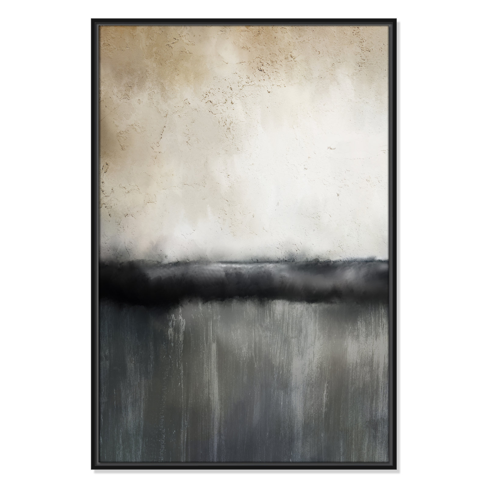 Dorota "Sunset" Print by Kimberly Allen, 37.5" H x 25.5" W, Picture Framed Canvas, Black