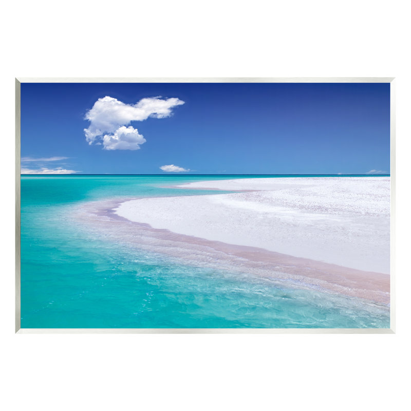 Photographie de plage tropicale Au-547-Giclee, Giclée encadrée noir minuit, H 11 po x l 14 po x P 1,5 po