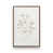 Toile avec cadre noyer