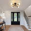 Black 4-Light Branch Ceiling Light