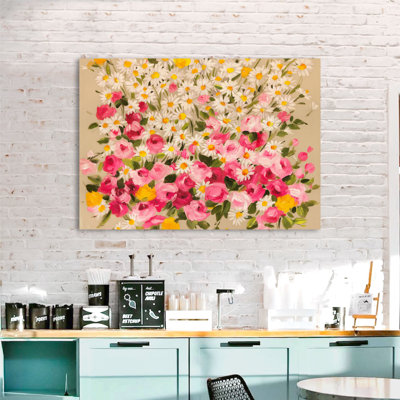 Flower Festival III by Anna Borgese - No Frame Print on Canvas