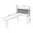 Nut-brown L-Shaped Solid Wood writing desk-118245263