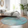 Premium Machine Washable Prisco Teal Rug