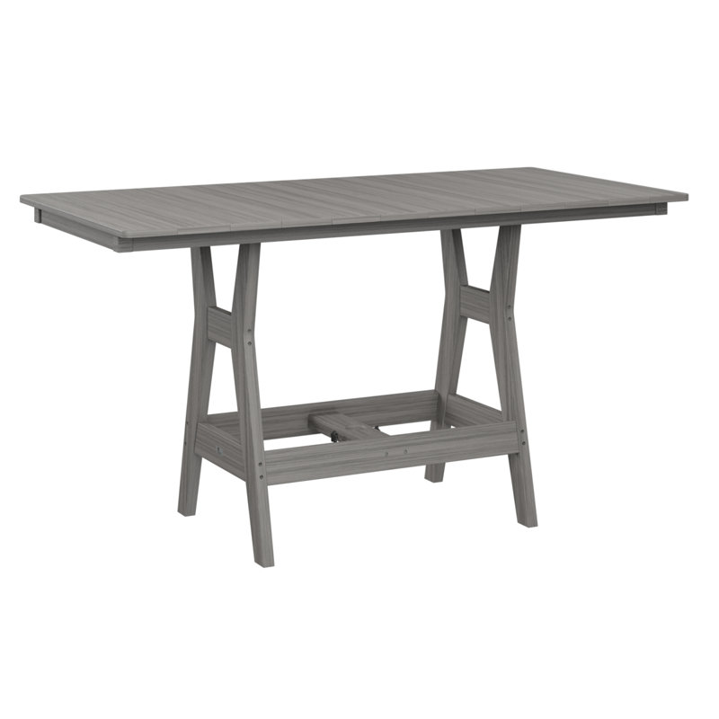Berlin Gardens Harbor 66″ Rectangular Dining Table, Driftwood Gray