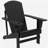 Outsunny Wooden Adirondack Chair, Outdoor Patio Lawn Chair with Cup Holder, Weather Resistant Lawn Furniture, Classic Lounge for Deck, Garden, Backyard, Fire Pit, Black-1009820468