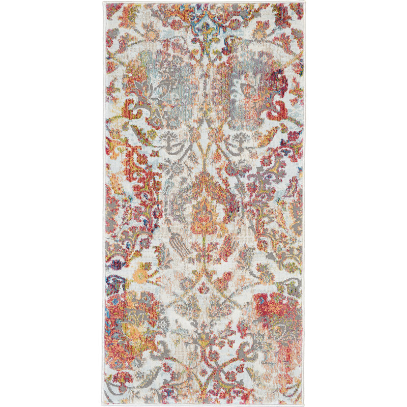 Sesta Damask Indoor Rug, Rectangle 2' x 4'
