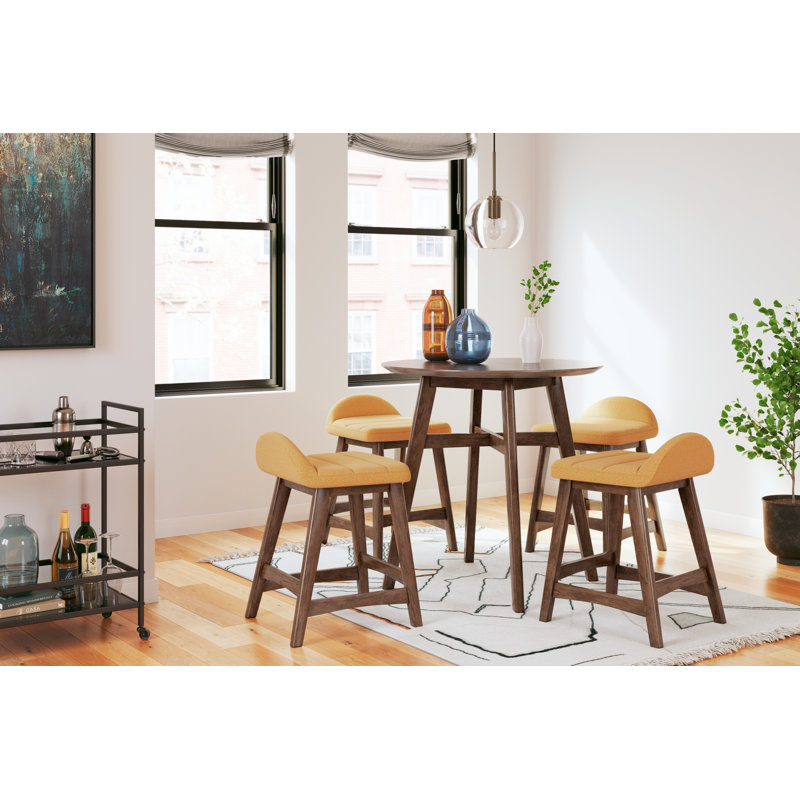 Tabouret de comptoir 24,25 po Munana, Jaune