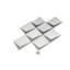 Solace 12x9 White Metallic Silver Glass Mosaic Diamond Wall Tile (3.91 sq ft/case) - 5 Pack-116656860