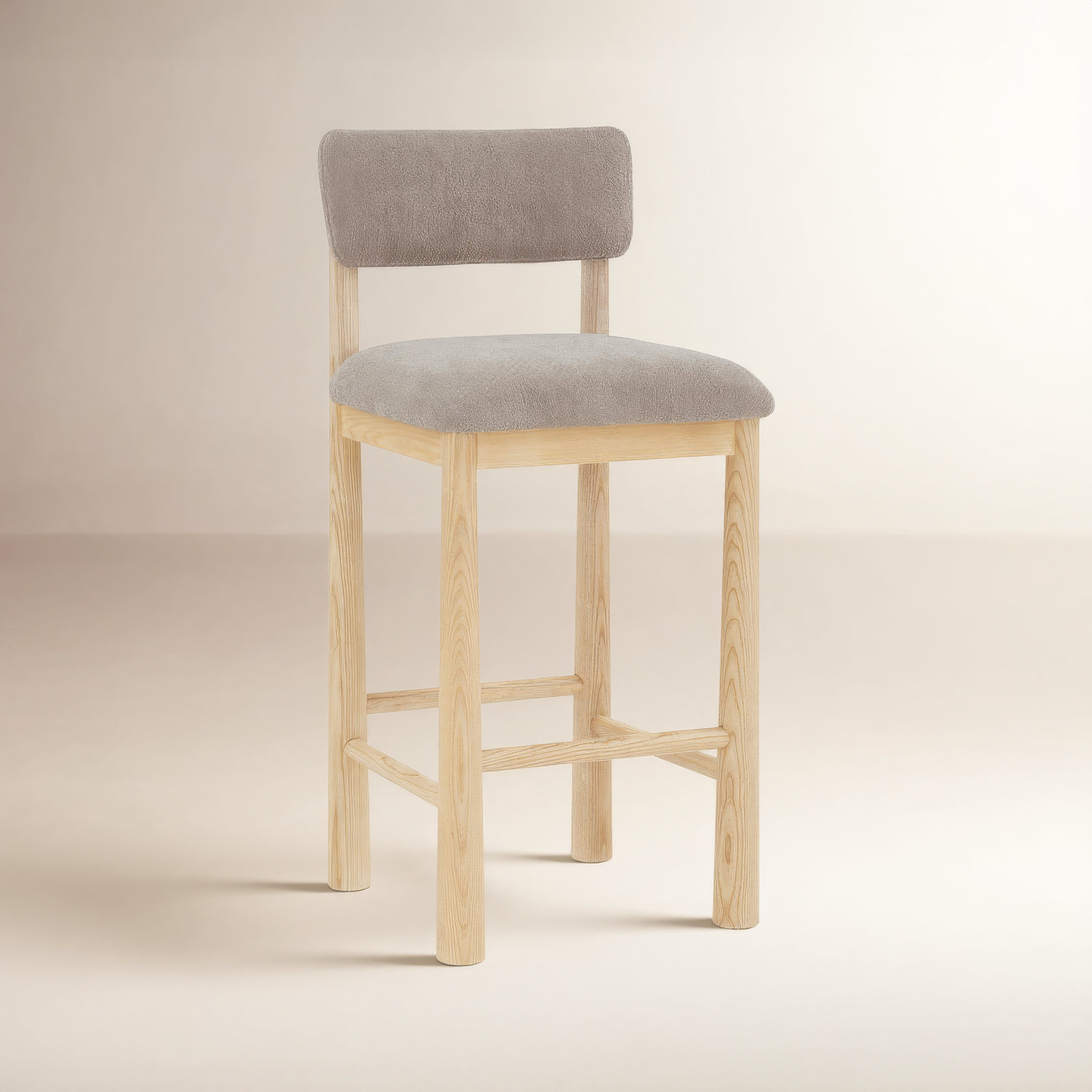 Boston Bar and Counter Stool, Light Brown, Bar Stool (30” Seat Height)