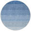 Tapis rond bleu 8 po