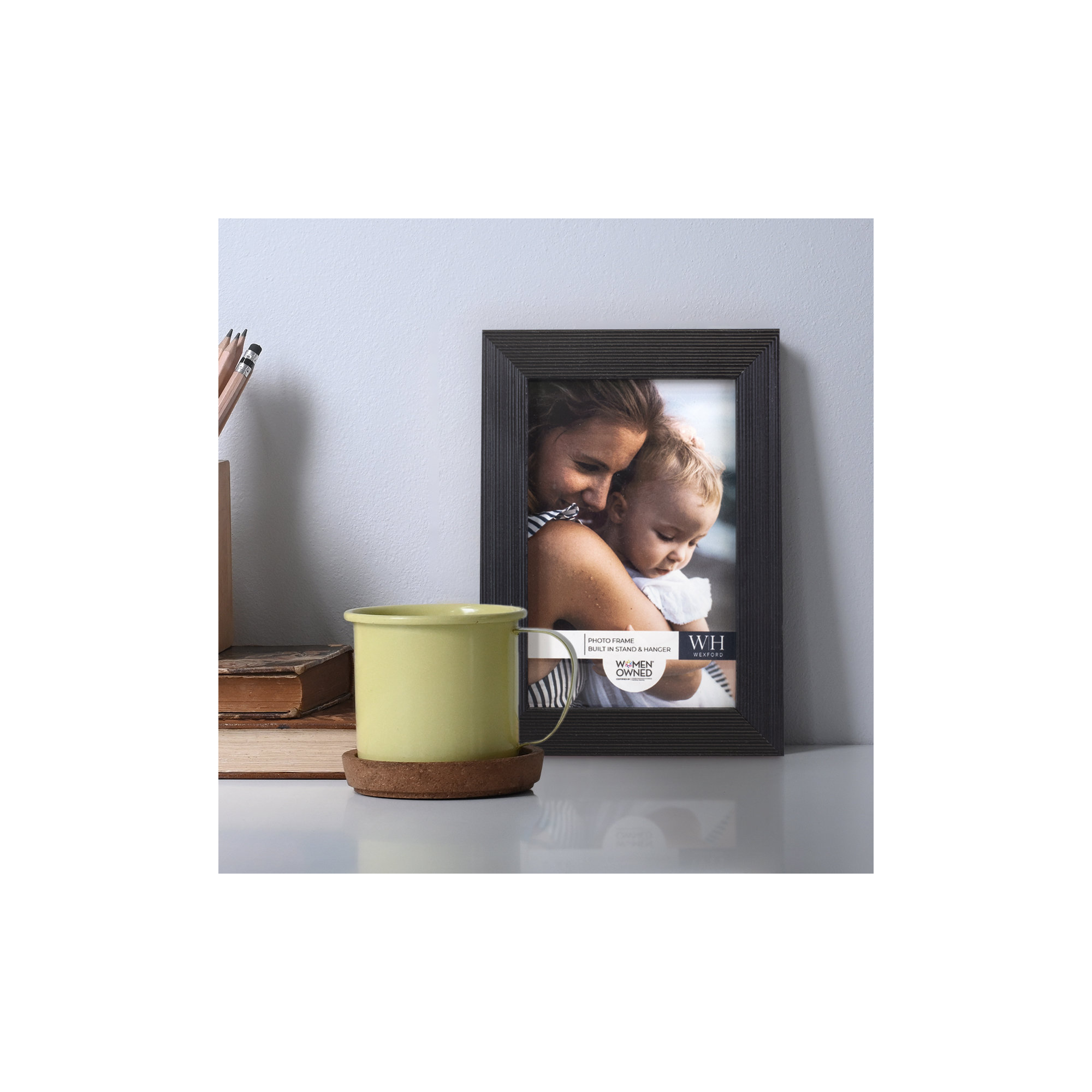Apolline Wood Picture Frame, Ebony, 4" x 6"