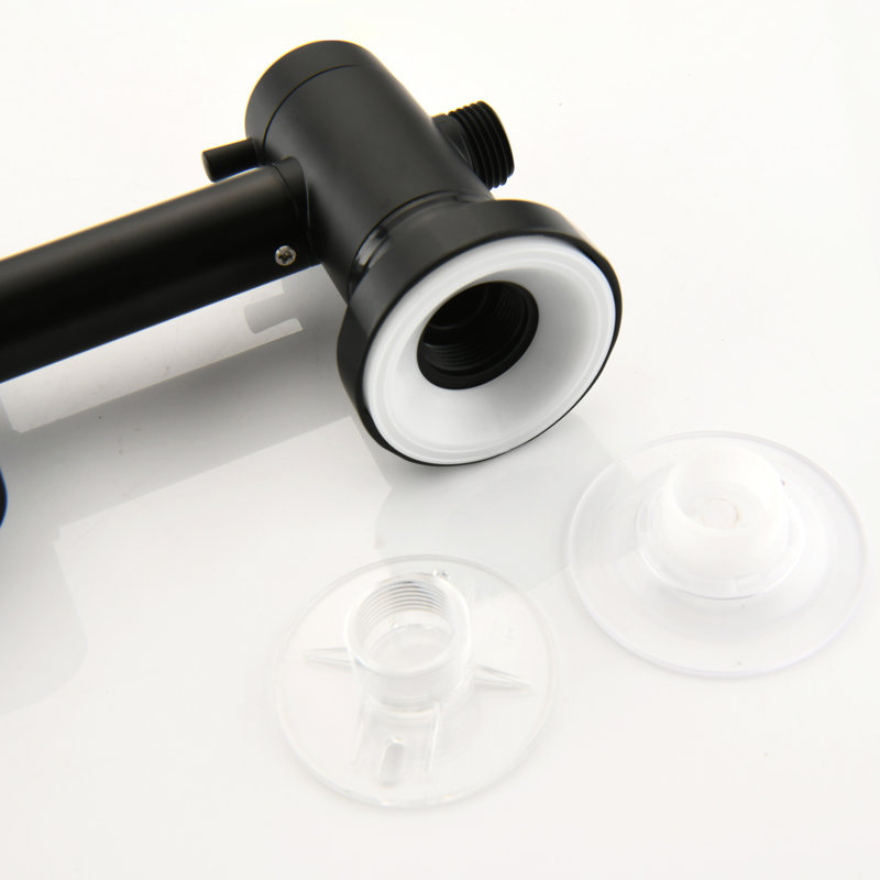 Drill- Stainless Steel Slide Bar Shower System With 7-Setting Dual Heads, Matte Black, 1.8 Gpm Flow Rate, Wall Mounted, All Metal Structure Shower, Flow, Moisturizing Fog Mode