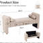 Banc de 60 pouces avec sièges, conception moderne pour le vestibule et le couloir très long en velours de la chambre à coucher, avec sièges-130530200