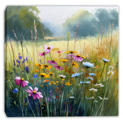 Morning Meadow Light Wrapped Canvas Wall Art