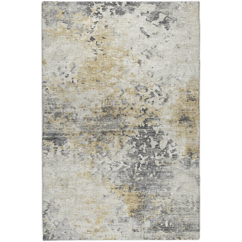 Premium Machine Washable Dream Shag ADS70 Soft Abstract Rug, 5' x 7'6", Moody