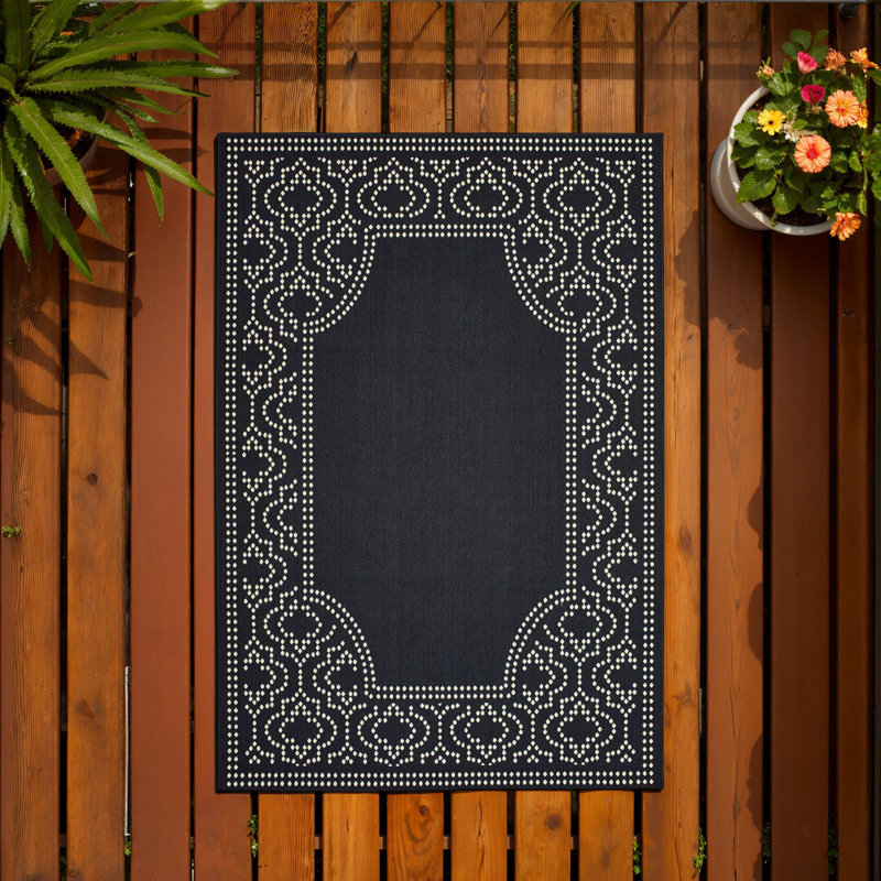 Junor Power Loomed Plaid Rug, Rectangle 5'3" x 7'6"