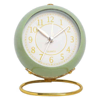 Alarm clock  Metal  Alarm Clock Decoration Ornaments Students And Children Alarm Clock Living Room Bedroom Quartz Luminous Clock