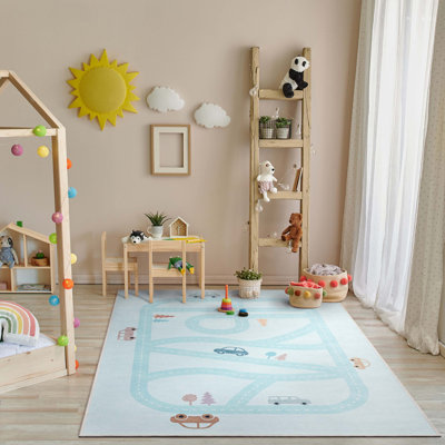  Tapis gris Kids Rugs Playful Roads