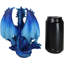 Figurine dragon bleu azur et élémentaire