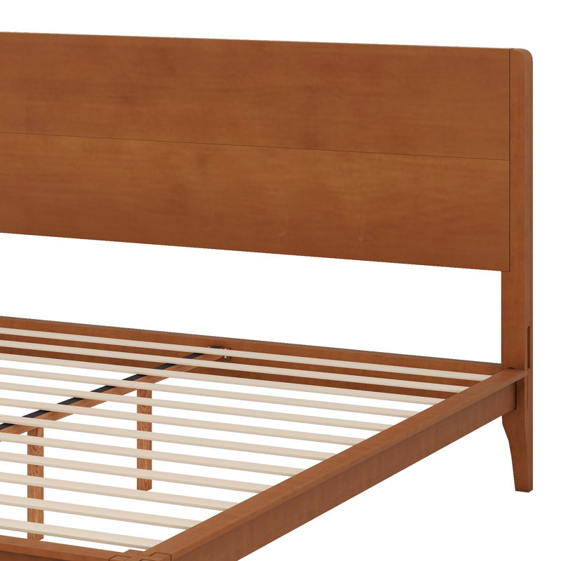 Lit plateforme Wood, Brun