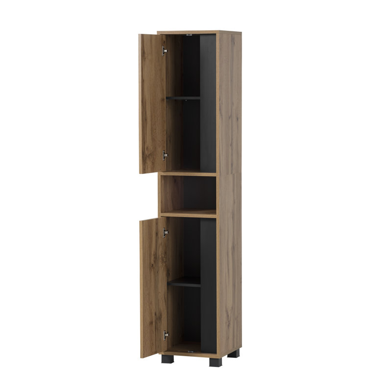 Moscote Freestanding Bathroom Cabinet, Oak