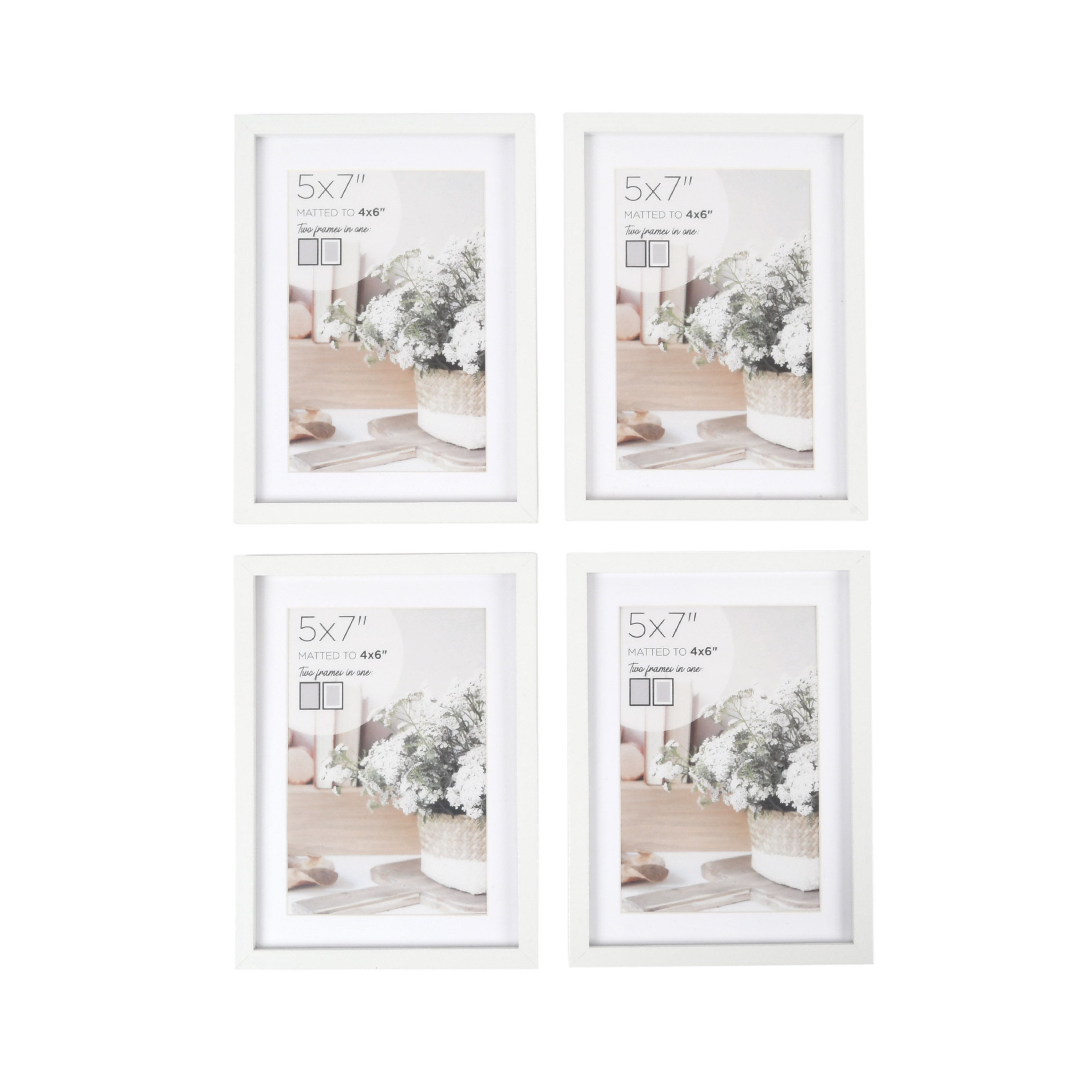 Personalized 4x6 Horizontal Wood Picture Frames - Simplicity