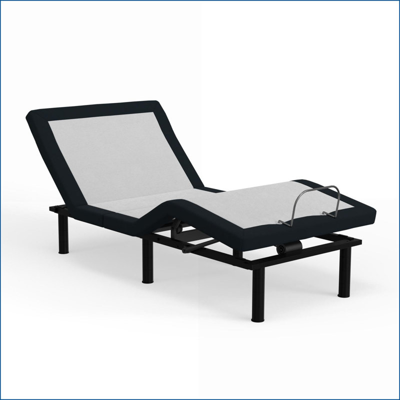 Base de lit simple long réglable avec dégagement zéro, articulation tête / pied et amp; Télécommande sans fil
