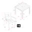 Ensemble repas pour 4 personnes Ellenton-87414637