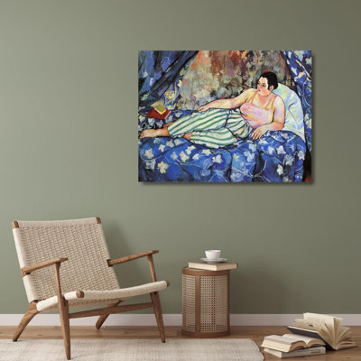 ArtDirect Valadon, Suzanne Gallery Wrapped Canvas Art Titled: The Blue Room 1923