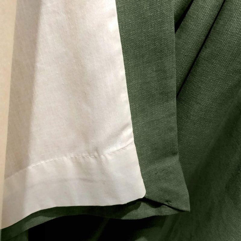 100% Cotton Room Darkening Curtain Panel Pair