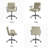 Kaynath Modern 25" W Faux Leather Office Chair with Lumbar Support-2109729003