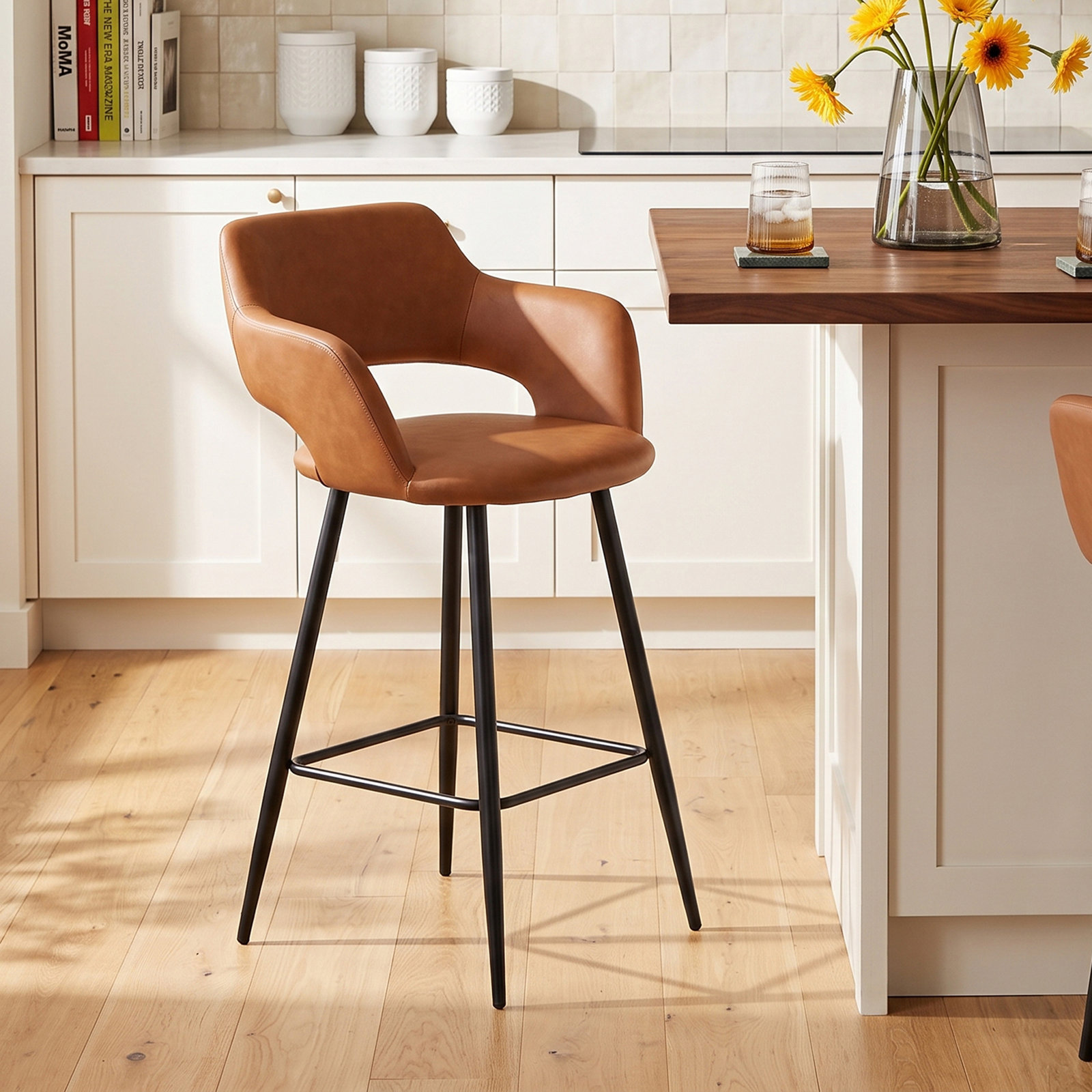 Lake Bar Stool, Brown, Bar Stool (30" Seat Height)