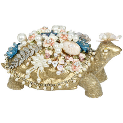 Tortue à bijoux, petite - 9 X 4 po