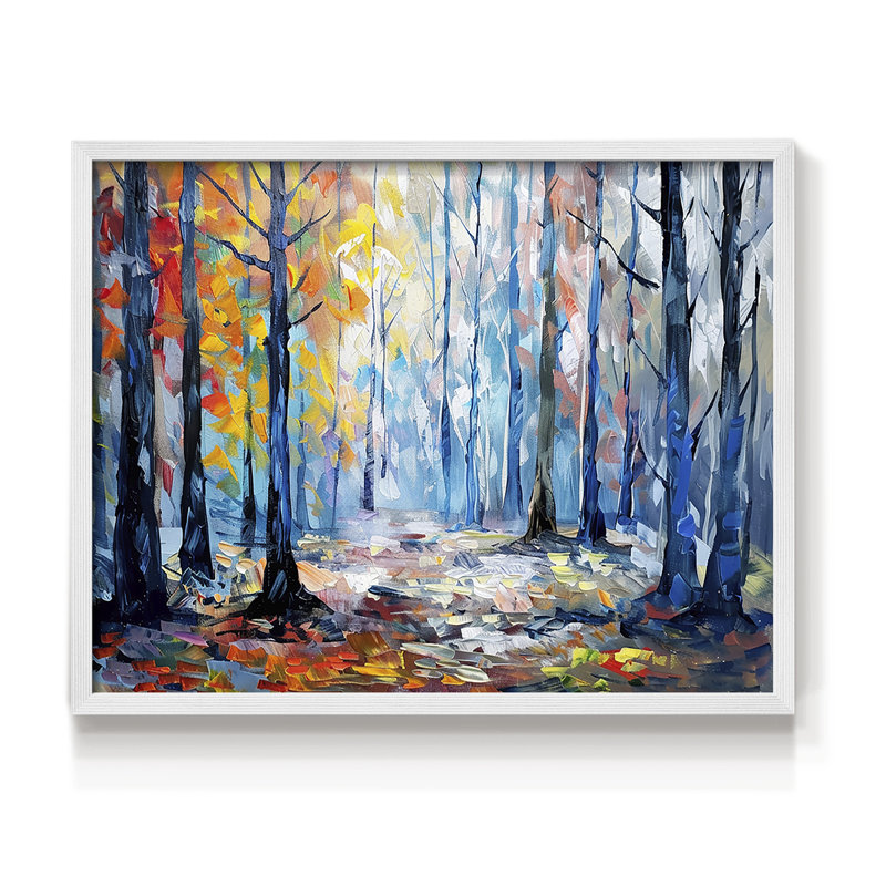 Série abstraite - CLXVI - Reproduction encadrée - Restickable, H 8 po x l 10 po, Blanc
