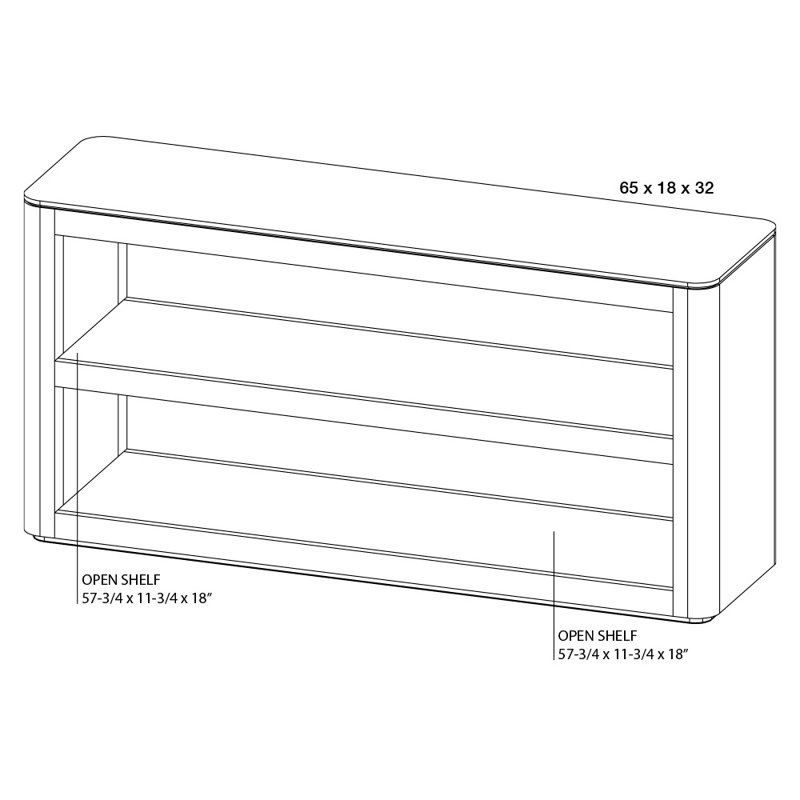 Montecito 65'' Solid Wood Console Table