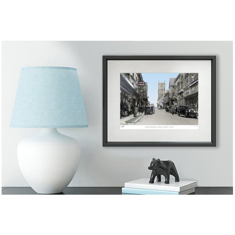 Whitchurch, High Street C1950 - Single Picture Frame Print, 45cm H x 60cm W x 2.3cm D