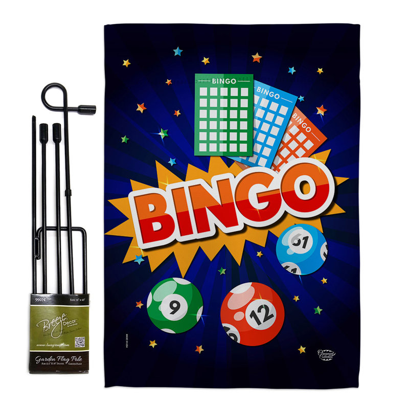 Double Sided 2220'' H x 1560'' W Polyester Flag Set