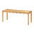 Zala 47" Wide Solid Wood Bench with Scalloped Edge