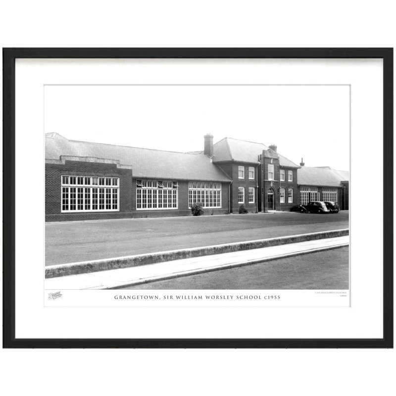 Grangetown, Sir William Worsley School C1955 - Single Picture Frame Print, 45cm H x 60cm W x 2.3cm D