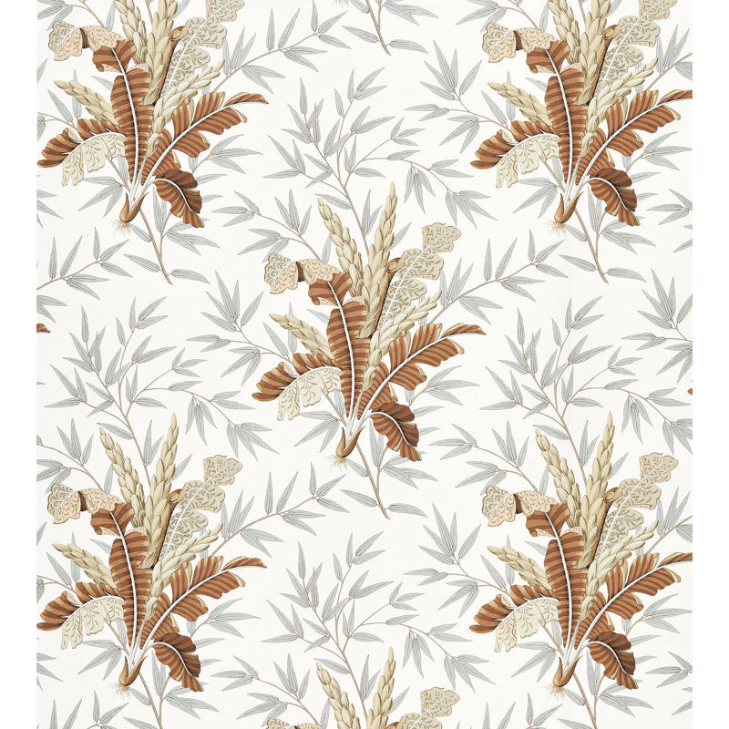 Malay Bahar Linen Fabric, Cognac