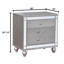 Table de chevet 3 tiroirs gris giltner